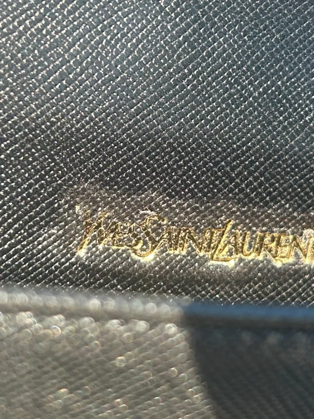 YSL Saffiano Leather Envelope Clutch - Picture 5 of 8